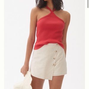 Flat white ANTHROPOLOGIE skort